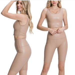 Slimming bike short / tank set